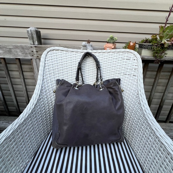 Henri Bendel Leather Tote Bag - Picture 1 of 15